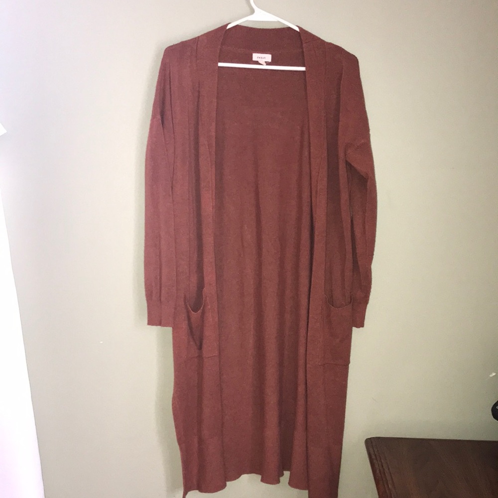 Debut Burnt Orange Super Soft Duster Cardigan